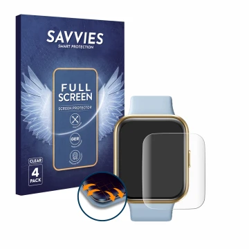 Parte frontal de un envase de producto con el logotipo de la marca Savvies. Al lado se muestra el dispositivo aeac IP68 1.7