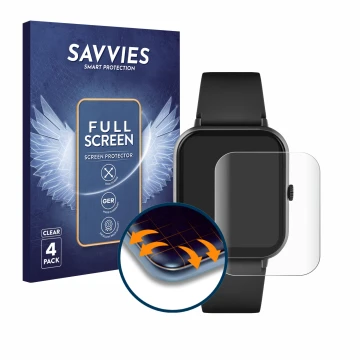 Parte frontal de un envase de producto con el logotipo de la marca Savvies. Al lado se muestra el dispositivo Reflex Active Se