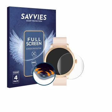 Parte frontal de un envase de producto con el logotipo de la marca Savvies. Al lado se muestra el dispositivo Tensky LW92 1.32