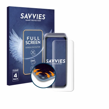 Parte frontal de un envase de producto con el logotipo de la marca Savvies. Al lado se muestra el dispositivo Anker Prime 2000