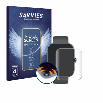 Parte frontal de un envase de producto con el logotipo de la marca Savvies. Al lado se muestra el dispositivo Jugeman Y66 1.96