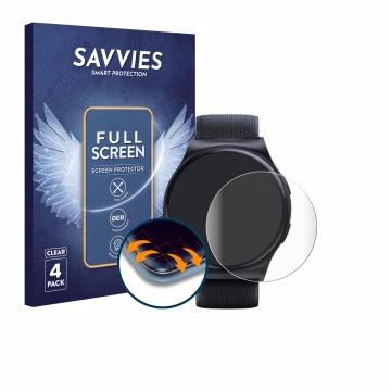Parte frontal de un envase de producto con el logotipo de la marca Savvies. Al lado se muestra el dispositivo Motorola Moto Wa