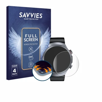 Parte frontal de un envase de producto con el logotipo de la marca Savvies. Al lado se muestra el dispositivo Knauermann Pro 3