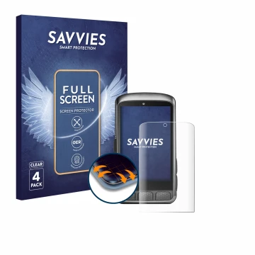 Parte frontal de un envase de producto con el logotipo de la marca Savvies. Al lado se muestra el dispositivo Wahoo Elemnt ACE