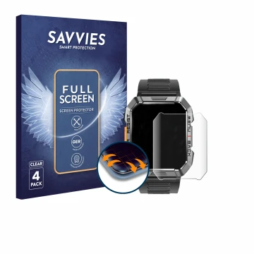 Parte frontal de un envase de producto con el logotipo de la marca Savvies. Al lado se muestra el dispositivo Iowodo W60 2