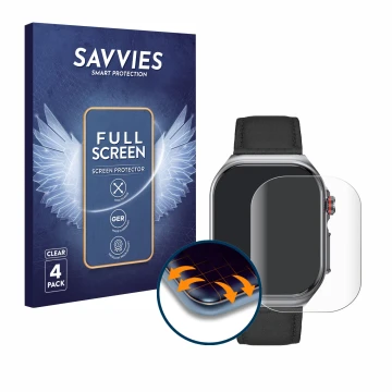 Parte frontal de un envase de producto con el logotipo de la marca Savvies. Al lado se muestra el dispositivo Knauermann Pro 3