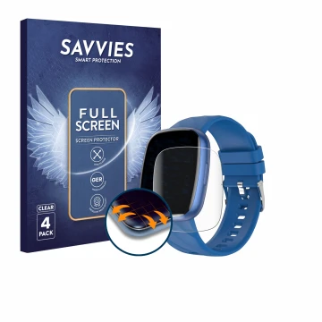 Parte frontal de un envase de producto con el logotipo de la marca Savvies. Al lado se muestra el dispositivo CATGIFF S60K con