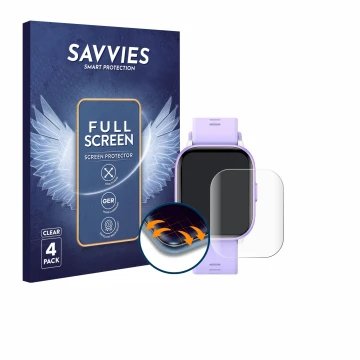 Parte frontal de un envase de producto con el logotipo de la marca Savvies. Al lado se muestra el dispositivo meoonley W99 1.5