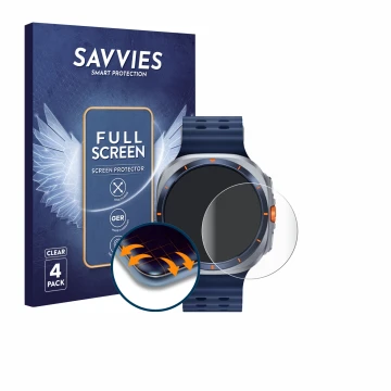 Parte frontal de un envase de producto con el logotipo de la marca Savvies. Al lado se muestra el dispositivo Samsung Galaxy W
