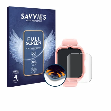 Parte frontal de un envase de producto con el logotipo de la marca Savvies. Al lado se muestra el dispositivo Blackview Z30 Ki