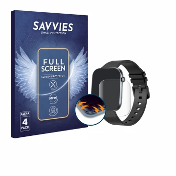 Parte frontal de un envase de producto con el logotipo de la marca Savvies. Al lado se muestra el dispositivo Knauermann LITE 