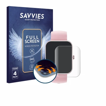Parte frontal de un envase de producto con el logotipo de la marca Savvies. Al lado se muestra el dispositivo Ucani S80K 1.83