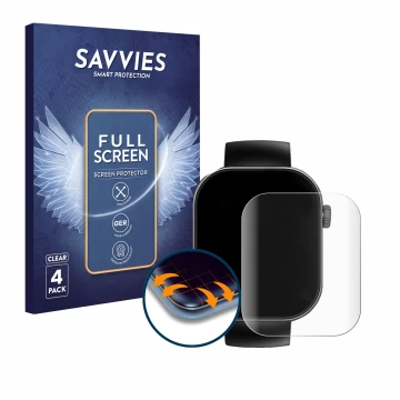 Parte frontal de un envase de producto con el logotipo de la marca Savvies. Al lado se muestra el dispositivo Cillso T80 2.01