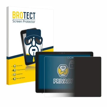 Parte frontal de un envase de producto con el logotipo de la marca BROTECT. Al lado se muestra el dispositivo Dell Latitude 72