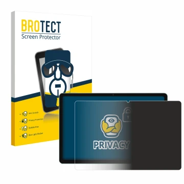 Parte frontal de un envase de producto con el logotipo de la marca BROTECT. Al lado se muestra el dispositivo Xiaomi Redmi Pad