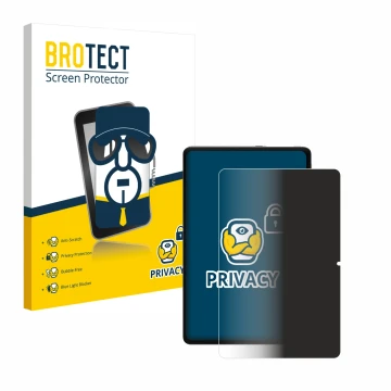 Parte frontal de un envase de producto con el logotipo de la marca BROTECT. Al lado se muestra el dispositivo Xiaomi Redmi Pad