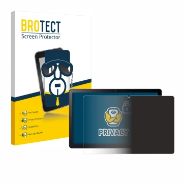 Parte frontal de un envase de producto con el logotipo de la marca BROTECT. Al lado se muestra el dispositivo Acer Iconia Tab 