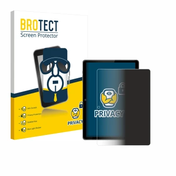 Parte frontal de un envase de producto con el logotipo de la marca BROTECT. Al lado se muestra el dispositivo Awow P11 10