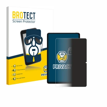 Parte frontal de un envase de producto con el logotipo de la marca BROTECT. Al lado se muestra el dispositivo Xiaomi POCO Pad 