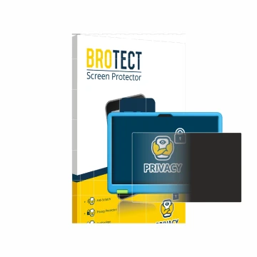 Parte frontal de un envase de producto con el logotipo de la marca BROTECT. Al lado se muestra el dispositivo Honor Pad X8a Ki