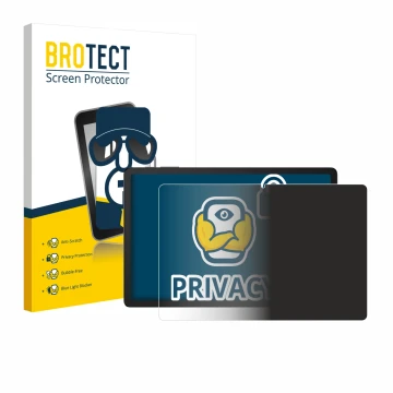 Parte frontal de un envase de producto con el logotipo de la marca BROTECT. Al lado se muestra el dispositivo Doogee Tab G6 Pl