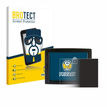 Parte frontal de un envase de producto con el logotipo de la marca BROTECT. Al lado se muestra el dispositivo John Deere Green