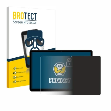 Parte frontal de un envase de producto con el logotipo de la marca BROTECT. Al lado se muestra el dispositivo RUSHAR M90 11