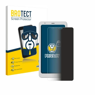 Parte frontal de un envase de producto con el logotipo de la marca BROTECT. Al lado se muestra el dispositivo Boox Palma 2 Pro