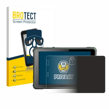 Parte frontal de un envase de producto con el logotipo de la marca BROTECT. Al lado se muestra el dispositivo Geshem MTK6877 c
