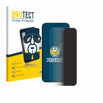 Parte frontal de un envase de producto con el logotipo de la marca BROTECT. Al lado se muestra el dispositivo Oppo Reno 15 Pro