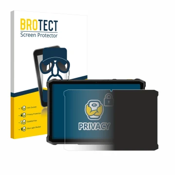 Parte frontal de un envase de producto con el logotipo de la marca BROTECT. Al lado se muestra el dispositivo Ulefone Armor Pa