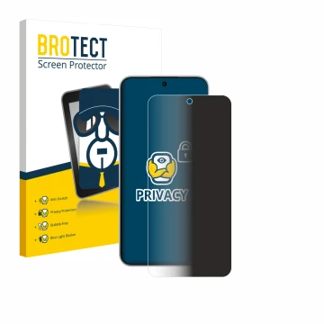 Parte frontal de un envase de producto con el logotipo de la marca BROTECT. Al lado se muestra el dispositivo Oppo F31 Pro con