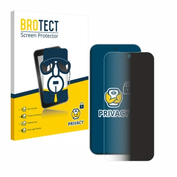 Parte frontal de un envase de producto con el logotipo de la marca BROTECT. Al lado se muestra el dispositivo Xiaomi 17 Ultra 