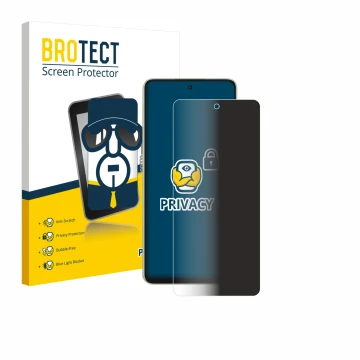 Parte frontal de un envase de producto con el logotipo de la marca BROTECT. Al lado se muestra el dispositivo Oppo A5 Energy c