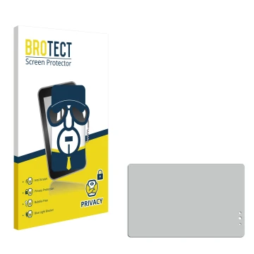 Parte frontal de un envase de producto con el logotipo de la marca BROTECT. Al lado está el protector de pantalla correspondie
