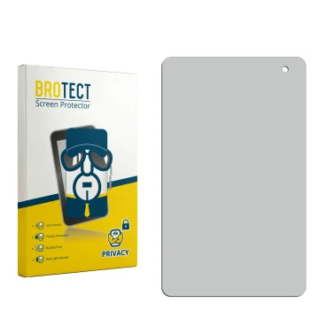 Parte frontal de un envase de producto con el logotipo de la marca BROTECT. Al lado está el protector de pantalla correspondie