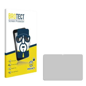 Parte frontal de un envase de producto con el logotipo de la marca BROTECT. Al lado está el protector de pantalla correspondie
