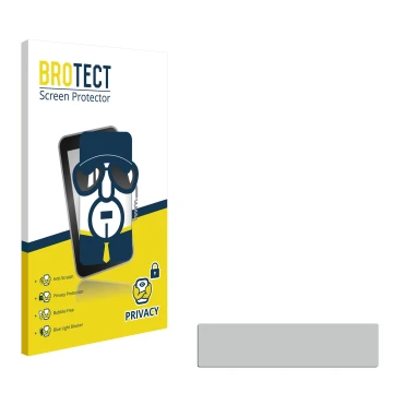 Parte frontal de un envase de producto con el logotipo de la marca BROTECT. Al lado está el protector de pantalla correspondie