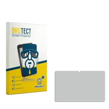 Parte frontal de un envase de producto con el logotipo de la marca BROTECT. Al lado está el protector de pantalla correspondie