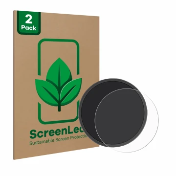Parte frontal de un envase de producto con el logotipo de la marca ScreenLeaf. Al lado se muestra el dispositivo Beeline Moto 