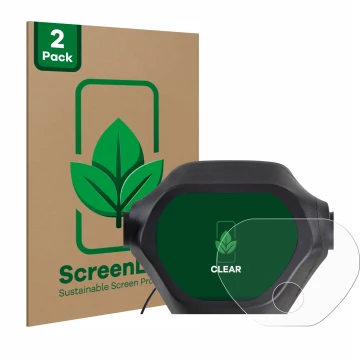 Parte frontal de un envase de producto con el logotipo de la marca ScreenLeaf. Al lado se muestra el dispositivo Epowerfun ePF