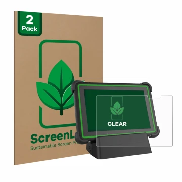 Parte frontal de un envase de producto con el logotipo de la marca ScreenLeaf. Al lado se muestra el dispositivo Hella Gutmann