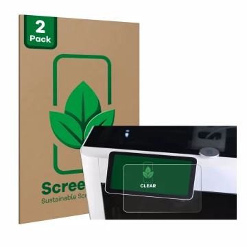 Parte frontal de un envase de producto con el logotipo de la marca ScreenLeaf. Al lado se muestra el dispositivo Bambu Lab X1-