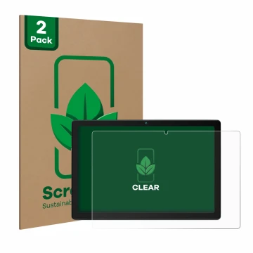 Parte frontal de un envase de producto con el logotipo de la marca ScreenLeaf. Al lado se muestra el dispositivo HotLight HLT1