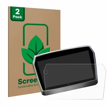 Parte frontal de un envase de producto con el logotipo de la marca ScreenLeaf. Al lado se muestra el dispositivo Voge Valico 5