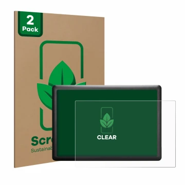 Parte frontal de un envase de producto con el logotipo de la marca ScreenLeaf. Al lado se muestra el dispositivo Wacom One S C