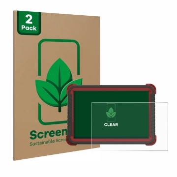 Parte frontal de un envase de producto con el logotipo de la marca ScreenLeaf. Al lado se muestra el dispositivo Thinktool Mas