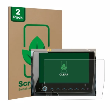 Parte frontal de un envase de producto con el logotipo de la marca ScreenLeaf. Al lado se muestra el dispositivo Xzent F-285 c