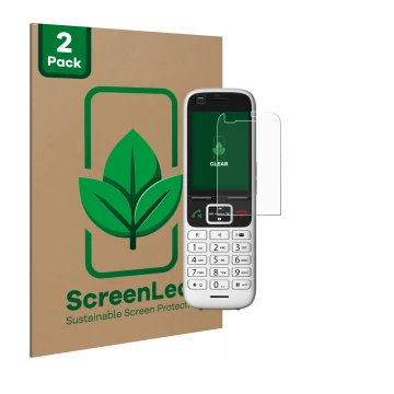 Parte frontal de un envase de producto con el logotipo de la marca ScreenLeaf. Al lado se muestra el dispositivo Unify OpenSca