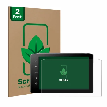 Parte frontal de un envase de producto con el logotipo de la marca ScreenLeaf. Al lado se muestra el dispositivo Ekiy MTC07 6.